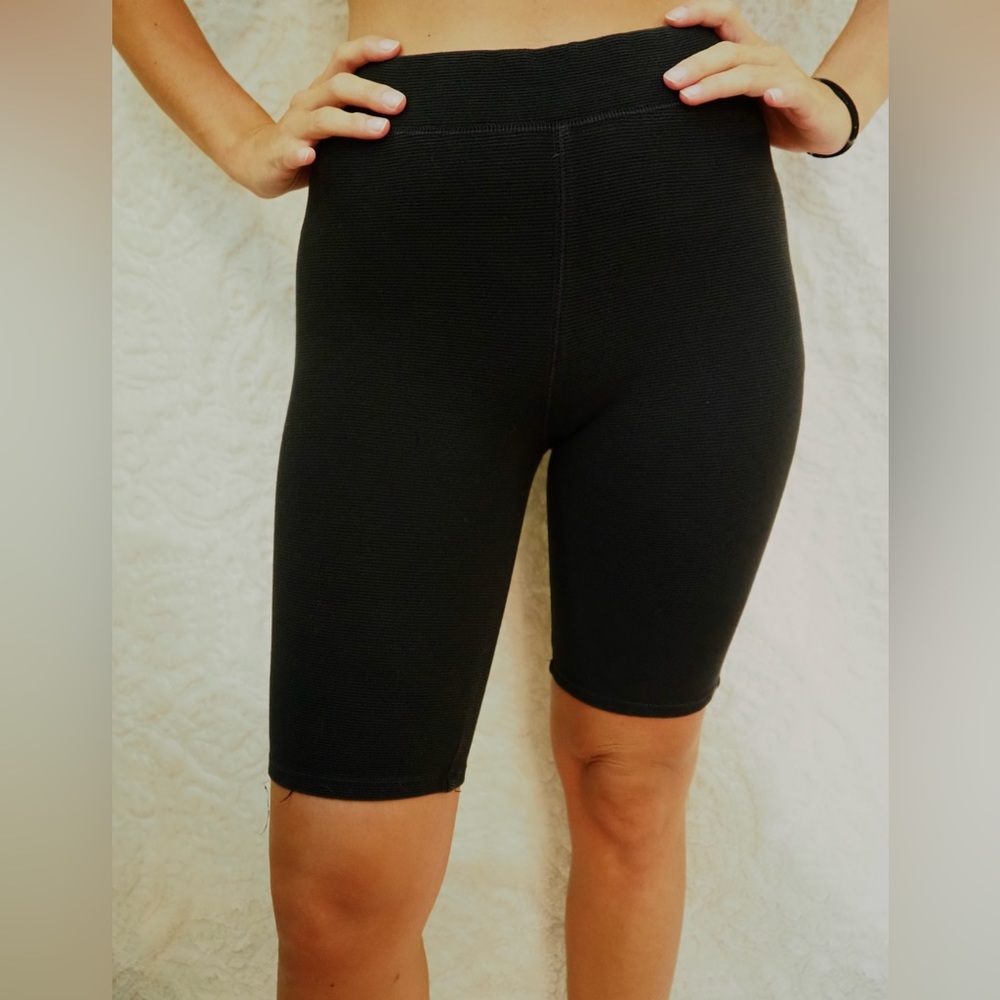 Madewell ribbed biker shorts